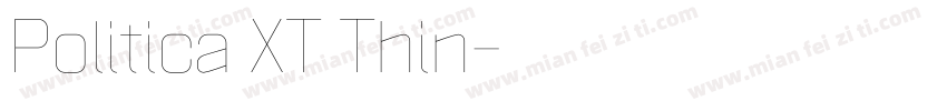 Politica XT Thin字体转换
